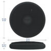 Bouncyband Wiggle Seat 33-Dark Gray-3 Big Wiggle Seat Sensory Cushion, Dark Gray