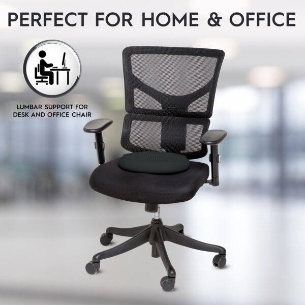Bouncyband Wiggle Seat 33-Dark Gray-3-LifeStyle-2 Big Wiggle Seat Sensory Cushion, Dark Gray