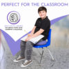 Bouncyband Wiggle Seat 33-Purple-3-LifeStyle-3 Big Wiggle Seat Sensory Cushion, Purple