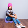 Bouncyband-3D-Butterfly-6 Wiggle Seat Sensory Cushion, Purple Butterfly