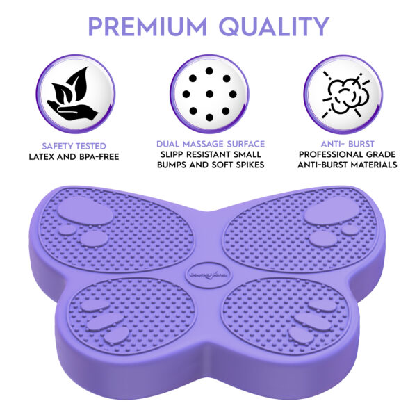 Bouncyband-3D-Butterfly-2 Wiggle Seat Sensory Cushion, Purple Butterfly