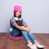 Bouncyband-3D-Flower-6 Wiggle Seat Sensory Cushion, Rose Flower