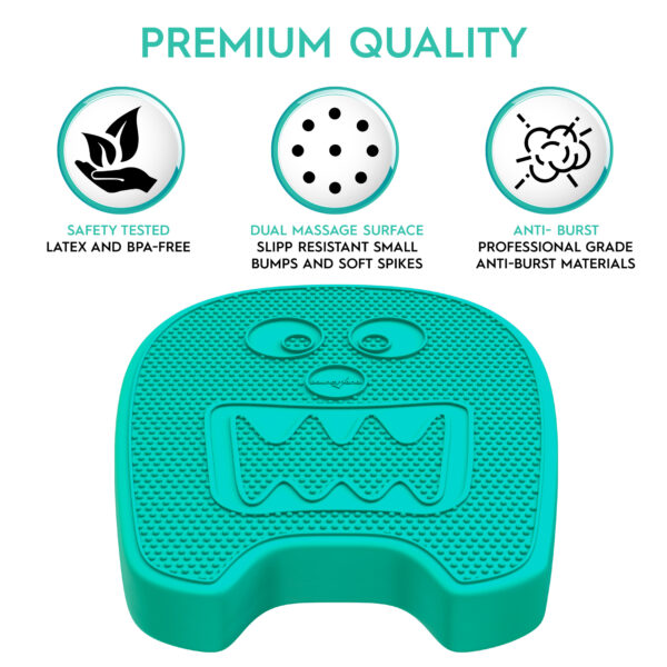 Bouncyband-3D-Monster-2 Wiggle Seat Sensory Cushion, Mint Monster