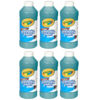 Washable Paint, Turquoise, 16 oz., Pack of 6