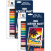 54-6213 Doodle and Draw Acrylic Paints Acrylic Paint Doodle Sticks, 12 Per Pack, 2 Packs