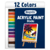 54-6213 Doodle and Draw Acrylic Paints Acrylic Paint Doodle Sticks, 12 Per Pack, 2 Packs
