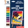 Acrylic Paint Doodle Sticks, 12 Per Pack, 2 Packs