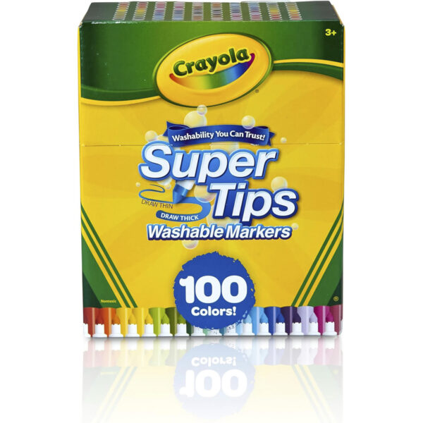 Washable Super Tips Markers, Pack of 100