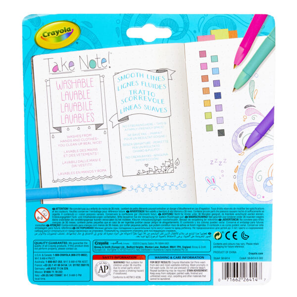 Take Note! Washable Gel Pens, 14 Per Pack, 2 Packs