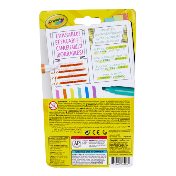 Take Note! Erasable Highlighters, 6 Per Pack, 3 Packs