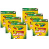 Broad Line Markers, Classic Colors, 10 Per Box, 6 Boxes