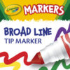 Broad Line Markers, Classic Colors, 10 Per Box, 6 Boxes