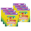 Broad Line Markers, Bold & Bright Colors, 10 Per Pack, 6 Packs