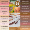 Colors of the World Markers, 24 Per Pack, 2 Packs