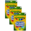 Ultra-Clean Markers, Fine Line, Assorted Colors, 12 Per Box, 3 Boxes