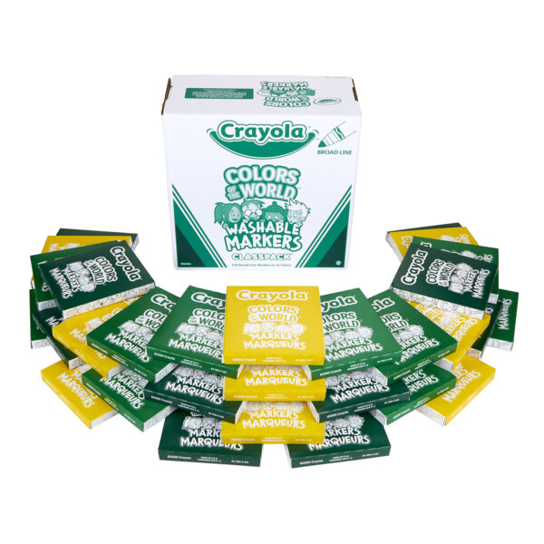 Colors of the World Washable Markers Classpack, 240 Markers