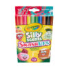 Silly Scents Smash Ups Slim Washable Scented Markers, 10 Per Pack, 6 Packs