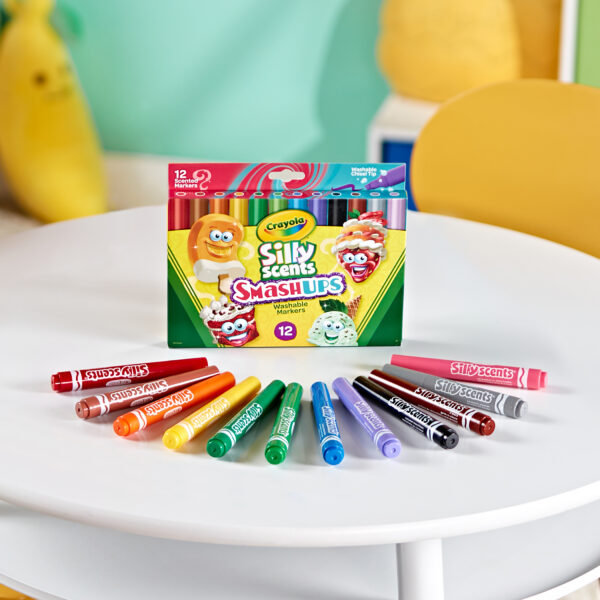 Wedge Tip Silly Scents Smash Ups Markers, 12 Per Pack, 3 Packs