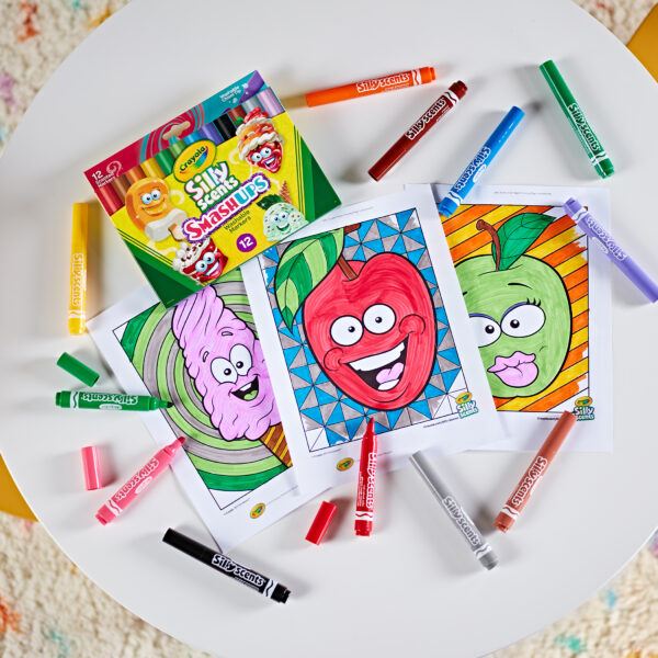 Wedge Tip Silly Scents Smash Ups Markers, 12 Per Pack, 3 Packs