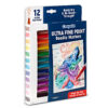 Doodle & Draw Ultra Fine Point Doodle Marker, 12 Per Pack, 2 Packs
