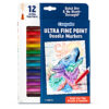 Doodle & Draw Ultra Fine Point Doodle Marker, 12 Per Pack, 2 Packs