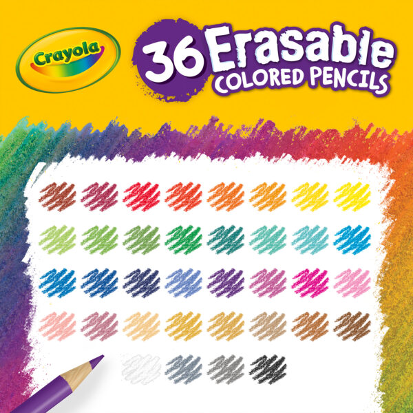 ERSBIN681036_3.jpg Erasable Colored Pencils, 36 Count