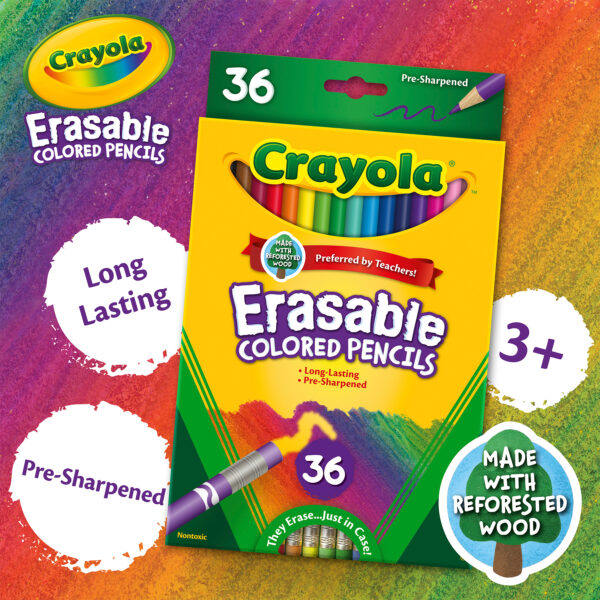 ERSBIN681036_4.jpg Erasable Colored Pencils, 36 Count