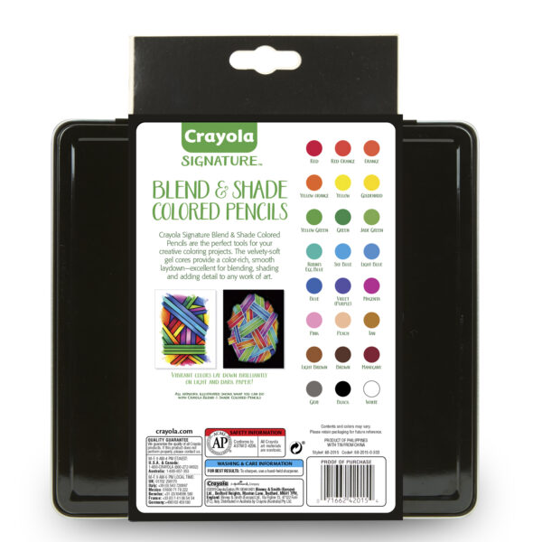 ERSBIN682015_1.jpg Signature Blend & Shade Colored Pencils in Tin, Pack of 24