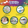 Erasable Colored Pencils, 12 Per Box, 6 Boxes
