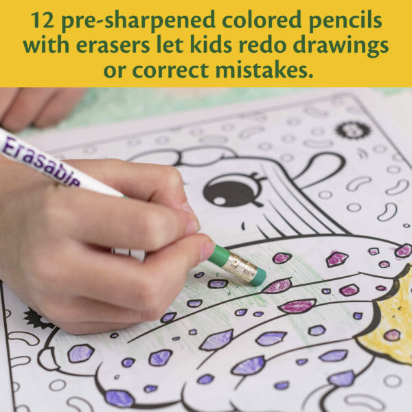 Erasable Colored Pencils, 12 Per Box, 6 Boxes