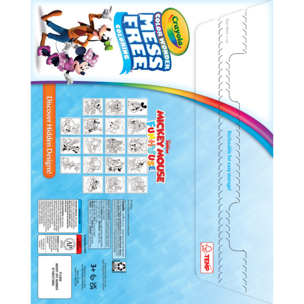 75-7006-0-205_Color Wonder_Foldalope_Mickey-Reference Color Wonder Coloring Pad & Markers, Mickey, 2 Sets