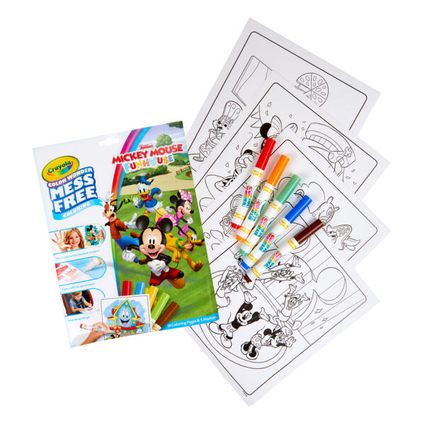Color Wonder, Foldalope, Mickey Mouse, Funhouse Color Wonder Coloring Pad & Markers, Mickey, 2 Sets