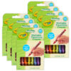 Washable Tripod Grip Crayons Washable Tripod Grip Crayons, 8 Per Pack, 8 Packs