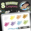 Dry Erase Washable Crayons, Bright Colors, 8 Per Pack, 6 Packs