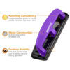 EZ Squeeze 3-Hole Punch, 12 Sheets, Purple