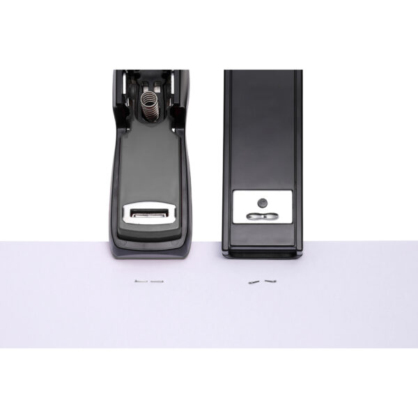 ERSBOSB175BLK_2.jpg Flat Clinch Stapler, 40 Sheets, Black