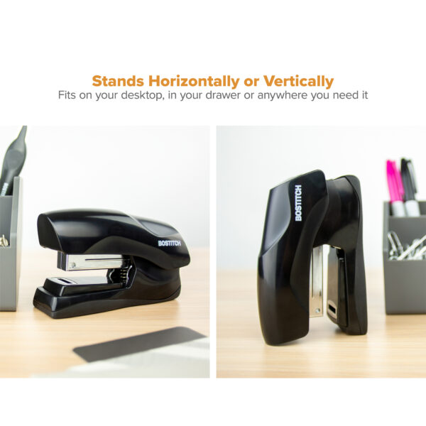 Amazon_B175-ASST Flat Clinch Stapler, 40 Sheets, Black