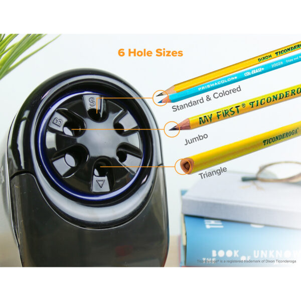 Web Bostitch Antimicrobial QuietSharp Glow Classroom Electric Pencil Sharpener