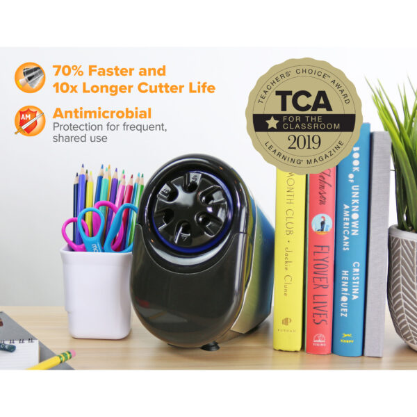 Web Bostitch Antimicrobial QuietSharp Glow Classroom Electric Pencil Sharpener