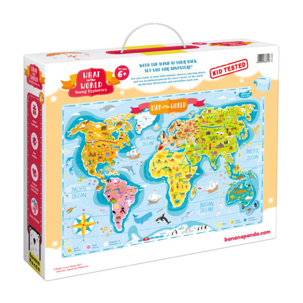 What in the World Young Explorers Jumbo Floor Puzzle, 168 Pieces, Age 6+