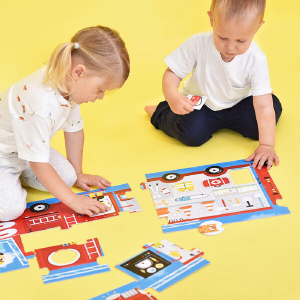 Make-a-Match Puzzle, Fire Truck