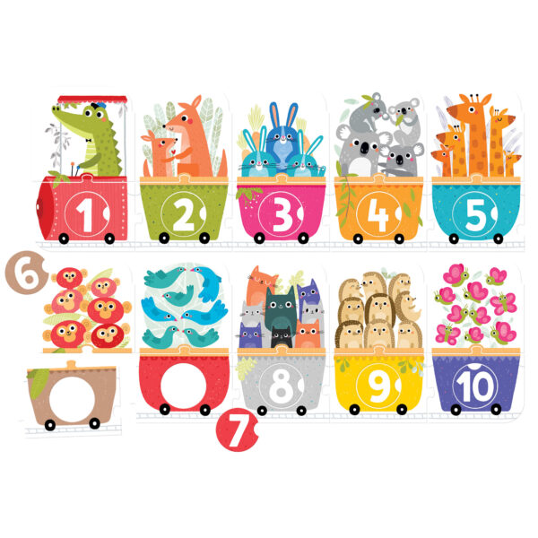 Make-a-Match Puzzle, Number Train, Age 3+