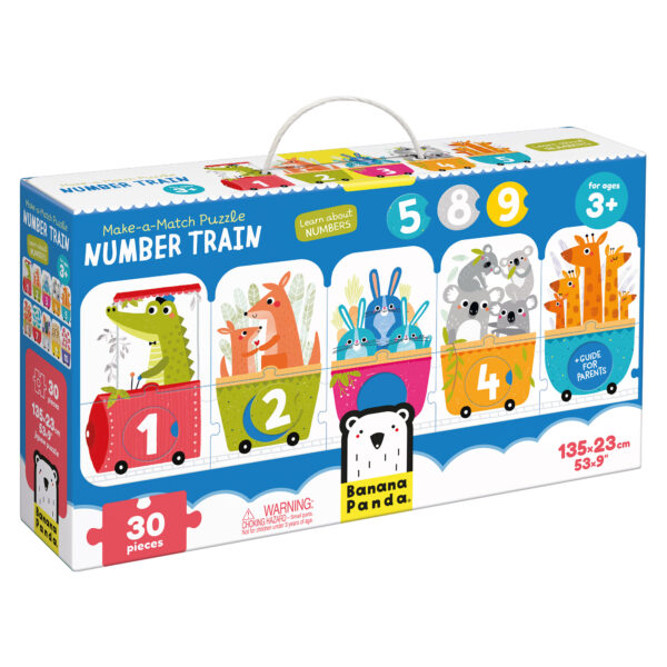 Make-a-Match Puzzle, Number Train, Age 3+