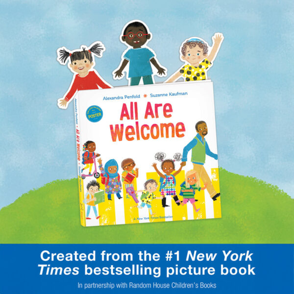 All Are Welcome Kids Straight Borders, 36 Feet Per Pack, 6 Packs