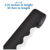 Black Rolled Scalloped Border, 2-1-4 Inch x 65 Feet Per Roll, Pack of 3
