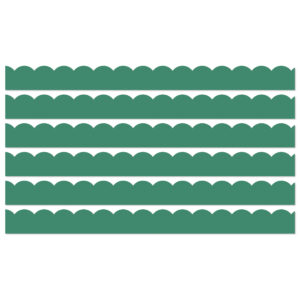 Grow Together Jade Green Scalloped Borders, 39 Feet Per Pack, 6 Packs
