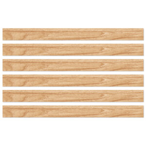 Grow Together Light Wood Grain Straight Borders, 36 Feet Per Pack, 6 Packs