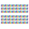 We Stick Together Rainbow Burst Scalloped Bulletin Board Borders, 39 Feet Per Pack, 6 Packs