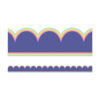 We Stick Together Pop of Purple Scalloped Bulletin Board Borders, 39 Feet Per Pack, 6 Packs