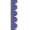 We Stick Together Pop of Purple Scalloped Bulletin Board Borders, 39 Feet Per Pack, 6 Packs